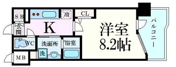 S-RESIDENCE国泰寺町一丁目の物件間取画像